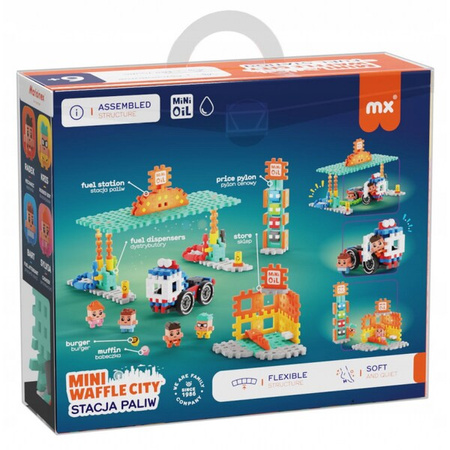 Klocki Waffle Stacja benzynowa 148el 906996