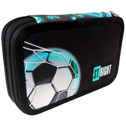 PIÓRNIK PODWÓJNY Z WYPOSAŻENIEM STRIGHT PC-04 NEON FOOTBALL 681219