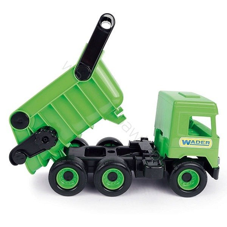 Middle truck wywrotka zielona w kartonie wader 32101