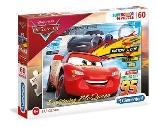 Clementoni puzzle 60 super kolor cars wyścig