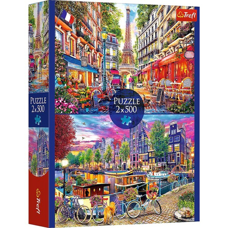 Puzzle Trefl 2x500 Europejskie stolice 374964