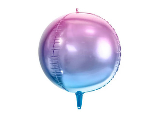 Balon foliowy Kula ombre 35cm fioletowo-niebieski 081172