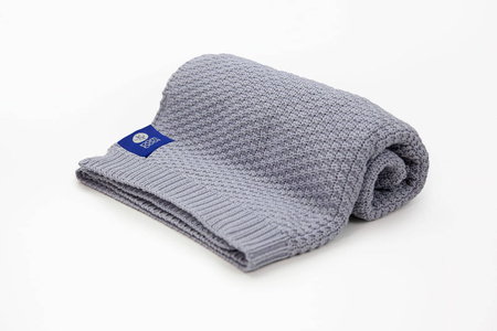Texpol Kocyk bambusowy La Tresse 80x100 500g szary gat1 025048
