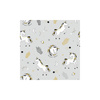 Bambusowa wkładka do wózka Jednorożce z minky glacier gray 80x36cm 406948