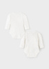 Mayoral Komplet 2 body dla dziewczynki rozm. 6-9 m 75 kolor 65 crudo