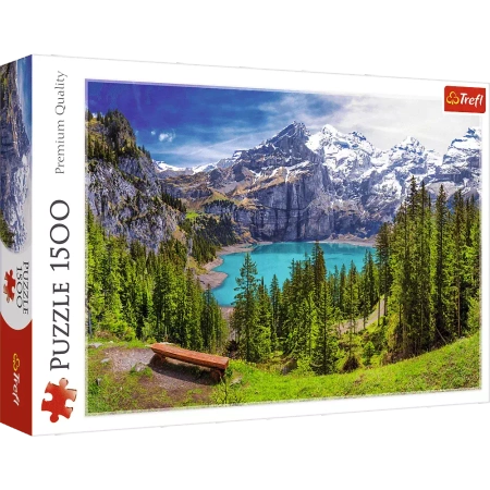Puzzle Trefl 1500 Jezioro Oeschinen Alpy Szwajcaria 261660