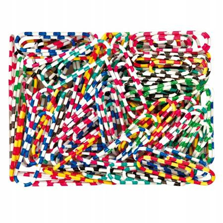 Spinacze okr.zebra 28mm 100szt Tetis 029604