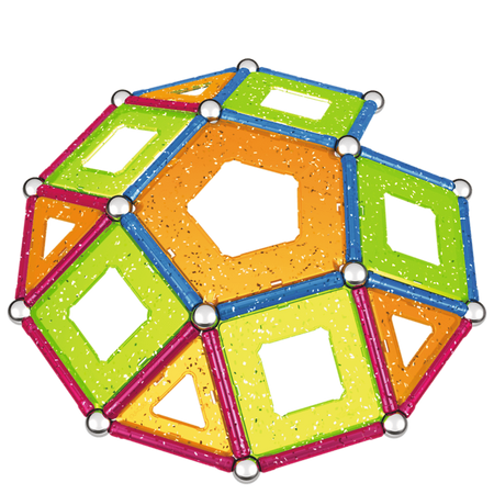 Geomag Glitter Panels Klocki magnetczne 68el 005339