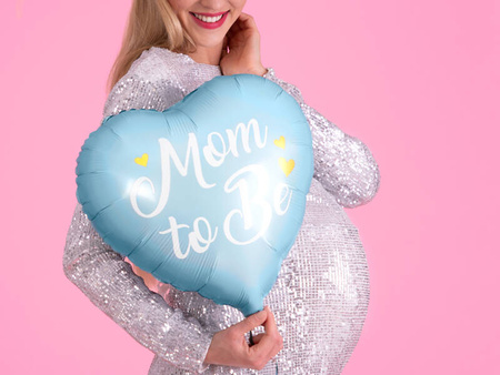 Balon foliowy Mom to Be 35cm niebieski 170865