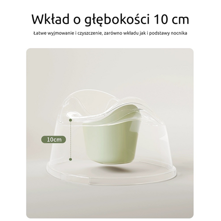 Ines&John Nocnik dziecięcy white/grey 497065