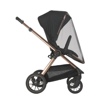 Espiro Code 10 clever black Wózek 2w1 z gondolą składaną na płasko a spacerówka automatycznie