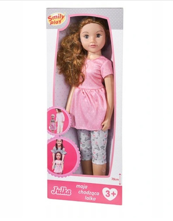 LALKA CHODZĄCA ZA RĘKĘ JULKA 70CM SMILY PLAY 849719