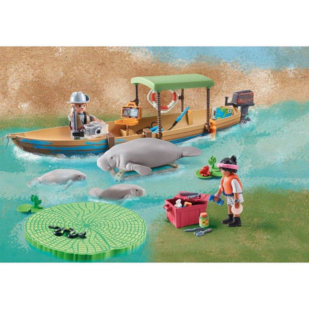 Playmobil 71010 Wiltopia Wycieczka łodzią do manatów