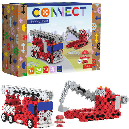 Trefl Klocki Connect Straż pożarna Koparka gąsienicowa M 619720