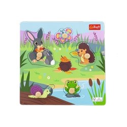 Trefl Zabawka drewniana Puzzle mini Meadow 616255