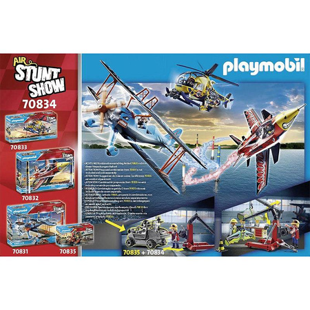 Playmobil 70834 Air Stuntshow Lotniczy pokaz kaskaderski Stacja serwisowa