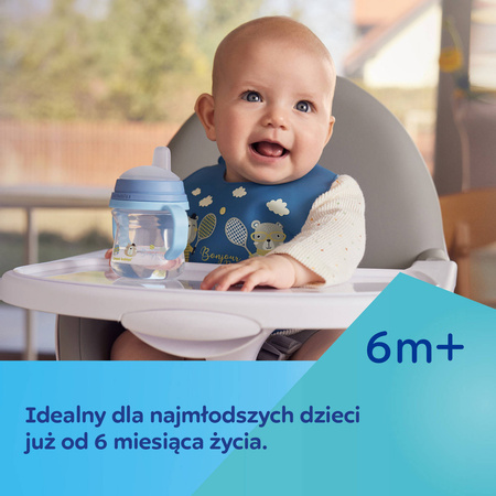 Canpol kubek z silikonowym ustnikiem FristCup 250 ml 870086