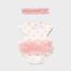 Mayoral Body tutu z opaską kolor 28 Pale blush rozmiar 6-9 m