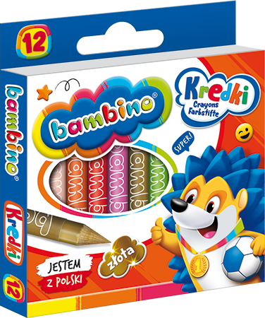 Maj kredki bambino 12kol woskowe 000225
