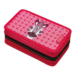 Piórnik  Herlitz 31cz. Potrójny cute animals zebra 287089