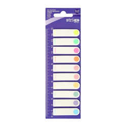 Strigo Zakładki indeksujące 12x44mm 10 kolorów 200 kartek 810566