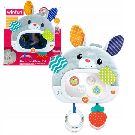 Króliczek z lusterkiem na ramę łóżeczka smily play 507982