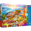 Puzzle Trefl 1000 Premium Plus Tea Time Z wizytą na Santorini 108422 