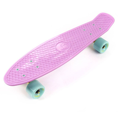 Deskorolka fiszka meteor plastic pastel pink/mint/yellow