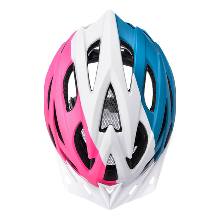 Kask rowerowy Meteor Marven S 52-56cm różowy/biały/morski