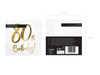 Serwetki 80TH Birthday białe 30x30cm 20szt 109391