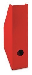 Pojemnik na czasopisma lakierowany 7cm czerwony