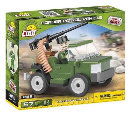 Cobi 2166 small army border patrol vehicle 67 kl.