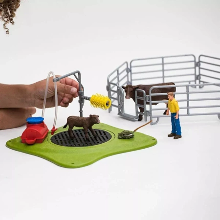 Schleich Myjnia Szczęśliwych Krów Farm World 416977