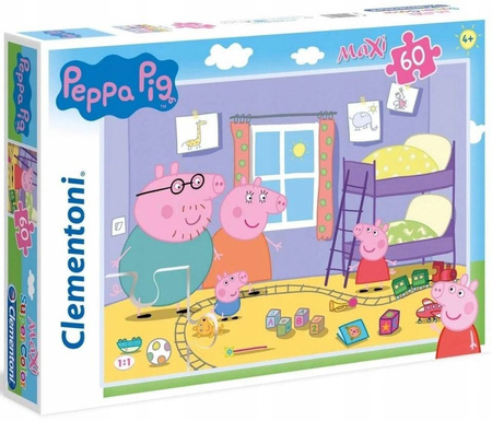 Clementoni Puzzle 60 Maxi Super Kolor Peppa Pig 