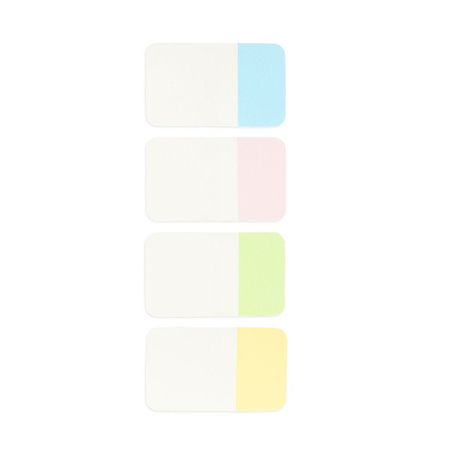 Strigo Zakładki indeksujące z linijką 42x25mm 4 kolory 80 kartek 810214