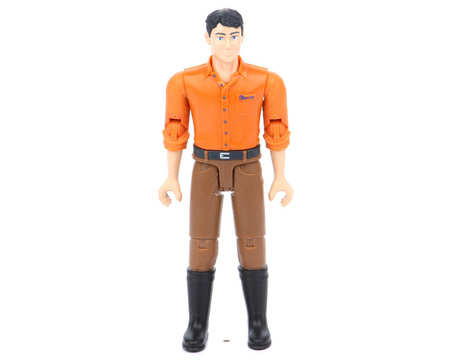 Bruder 60007 Figurka mężczyzny białego w brązowych dżinsach 600075
