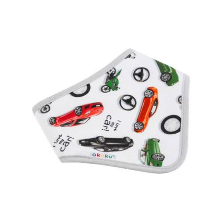 Akuku śliniak rzep chusteczka piłki/safari niebieskie 2 szt 014682