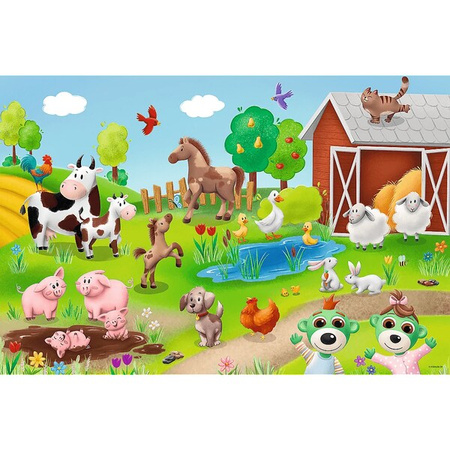 Puzzle trefl 24 maxi Bobaski i zwierzęta 143720