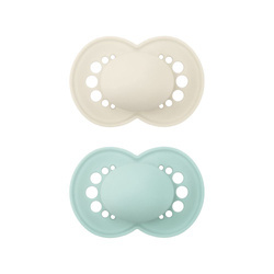 Mam Baby Smoczek uspokajający 2 szt Original Silky 6m+ Matt Unisex 831294