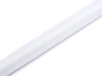 Organza snow, biały, 0,36 x 9m (1 szt. / 9 mb.)