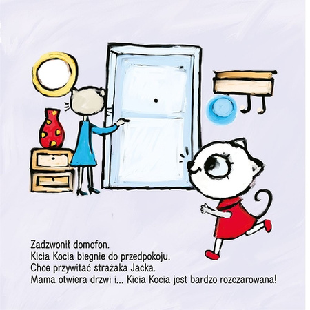 Książeczka Kicia Kocia Poznaje strażaka 658255