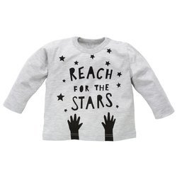 Bluzka długi rękaw happy day 80 szara Pinokio