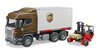 Bruder 03581 scania r kurier ups z podnośnikiem