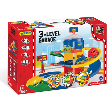 PLAY TRACKS GARAGE GARAŻ 3 POZIOMOWY WADER 53030