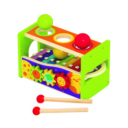 Przebijanka drewniana z cymbałkami i młotkiem 836948