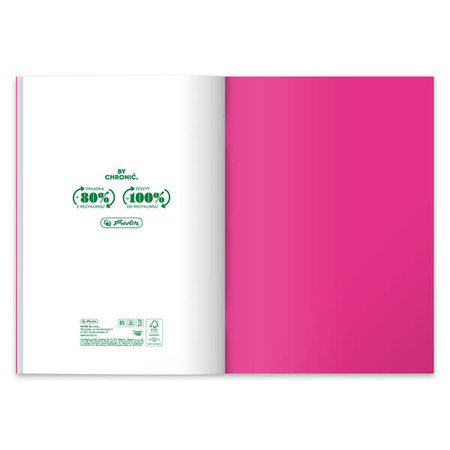 Zeszyt B5 60 kartek w kratkę Eco PP Colors Fsc 564976