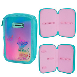 Piórnik podwójny bez wyposażenia HEAD KITTY OMBRE AC2 176543