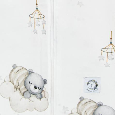 Bambusowy śpiworek niemowlaka duży 6-18m Misie 50x90cm 420661