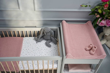 Pokrowiec na przewijak Comfort Waffle Line Silver Pink 50x70 328430
