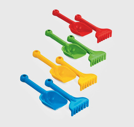 Komplet łopatka,grabki małe 900048